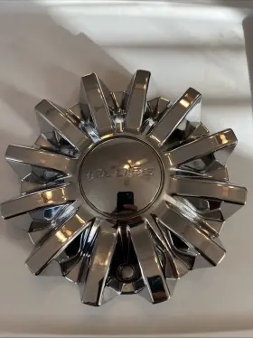 Cs420-d6p Elure Chrome Wheel Center Cap # Damaged Around Screw Hole