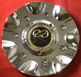 C0a80d Enkei Adc-12 One Used Wheel Center Chrome Cap Pn A267 2 Piece /8897