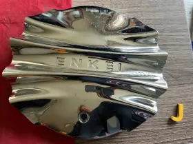 Cop72c Enkei #j 1 Chrome Center Hubcaps A124