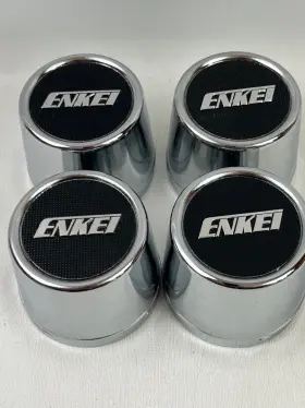 Enkei Ek 24 Lot Of 4 Metal Steel Racing Old-school Center Caps Rims Wheels