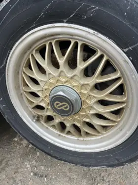 Ek98 Enkei Vintage Racing 92 Threaded Mesh Rim Custom Wheel Center Cap Gold