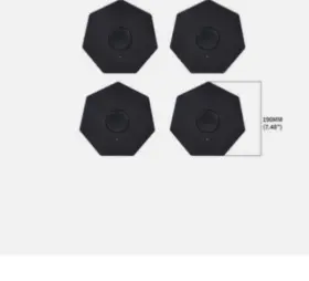 Lkt145 Esvne 4x Black Full Coverage Wheel Center Cover Hub Caps For Tesla Cybertruck Oe-style