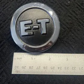 85-130-4 Et E-t B-3000 Wheel Center Rim Cap Hub Cover Lug Chrome 2-3/4 Inch Od Nos