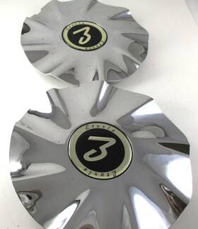 Etoria #cop04d Silver 6 Inch Front 2 1/2 Back Wheel Center Cap For Caps