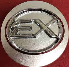 Ex 5152-cap One Used Silver Centercap P/n Xw0606-1 /13172