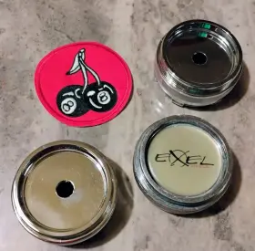 Cc155-p1 Exel 1 2-1/2 Inch Tabs Chrome Wheel Center Cap With 2 Brand New Caps Without Emblems