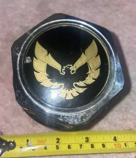 Cm608 Factory Oem Pontiac Firebird Trans-am Hub Wheel Center Cap Chrome Gold Bird 1977-82