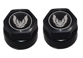 Cm611 Factory Oem Pontiac Firebird Trans-am Wheel Center Cap Black With Silver Bird 2