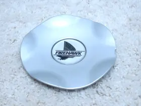908.16.24703 Firehawk Wheels Custom Wheel Snap On Metal Silver Center Cap #2b-11