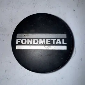 G002 Fondmetal Wheel Center Hub Cap Rim Matte Black 2 1/2 Inches 63.5mm P/n