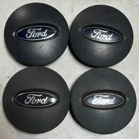 6f23-1a096-ba Ford 3848 Set Of 4 2002-2015 Oem Center Cap 5l24-1a096-aa 6f231a096ba Matte Grey