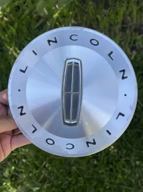 3w13-1a096-bc Ford Lincoln Town Car Mkz Wheel Center Cap Oem Pn Brushed Chrome Nice