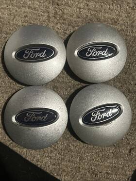 Ford 7l141a096 Set Of 4 Oem Wheel Center Caps 7l14-1a096 F150 Expedition Silver Logo