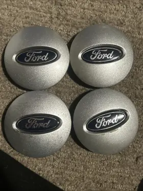 7l14-1a096 Ford 7l141a096 Set Of 4 Oem Wheel Center Caps F150 Expedition Silver Logo