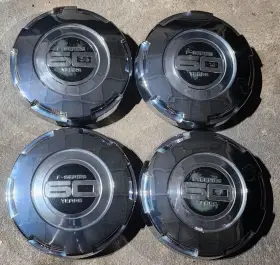 8l34-1a096-ja Ford Rare Set Of 4 Oem 2008 F150 60th Anniversary Edition Chrome Center Hub Caps
