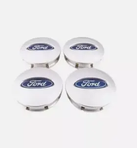 Bb531a096ra Ford Set Of 4 Silver 66mm Wheel Center Hub Caps For