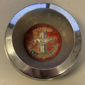 C7ma-1141-a Ford 65033 67 68 69 Mustang Oem Center Hub Cap Red # 631