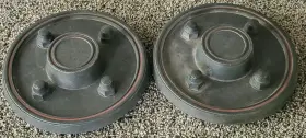 D9zz-1130-a Ford 1979-1981 Pair Mustang Mercury Capri Center Caps Hubcaps For 13 Inch Oem