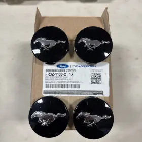 Fr3z-1130-c Ford New 2015-2023 Mustang Black Wheel Center Caps Set Of 4 Oem Fr3z-1130-c Ford New 2015-2023 Mustang Black Wheel Center Caps Set Of 4 Oem