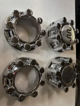 Hc3c-1a096-vd Ford Set 2017-2022 F250 F350 King Ranch Chrome 8 Lug Center Cap -