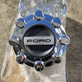 Hc3c-1a108-kcc Ford Oem 2017-2025 F250 Srw 4x2 Chrome 8-lug Center Caps Hubcaps Set Of 4 New