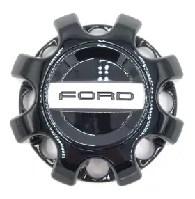 Kc3j-1a096-bc Ford Oem 2019-2024 F250 F350 Gloss Black Rear 8 Lug Center Cap -