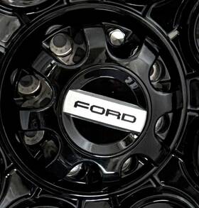Ford Motor Co. Motorcraft Kc3c-1a096-bc F250 F350 2023-2025 Factory Oem Gloss Black Wheel Cap Hubcap