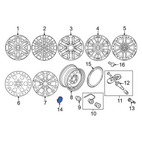 Kl3z1130a Ford Oe For F-150 2021-2024 Wheel Cap