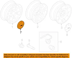 4l3z1130ba Ford Oem 04-08 F-150 Wheel-center Cap Hub Cover