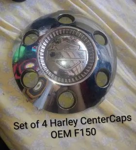 Am-1631214884 Ford Oem Harley-davidson Wheel Center Caps Set Of 4