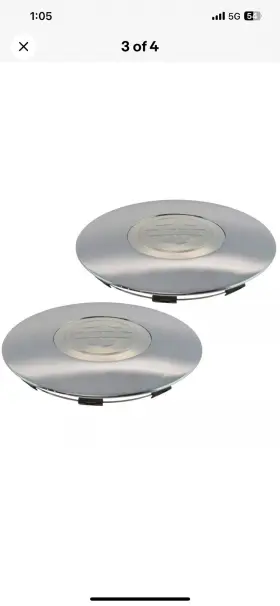 Am-2545533841 Ford Oem Harley Davidson Wheel Center Hub Cap Pair Set Chrome For 00-04 F150 New