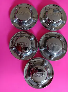 Yl34-1a096-ca Ford Vl34-1a096-ca 5- F150 - Expedition Stainless Steel Center Caps 1997-2004 #