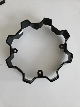 1002-58b Fuel Wheels Black Wheel Center Cap 8.5 Inch Spacer/extender Open End
