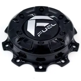 1004-64gb Fuel Gloss Black 10 Lug Dually Ff19 Bolt On Wheel Center Cap Pn