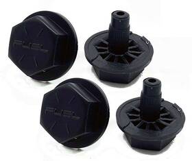 Fuel 885463915890 4 Hostage Matte Black 23mm Bolts 17-18 Inch Wheels Only