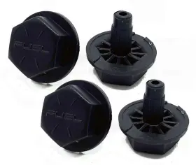 Fuel 885463915890 4 Hostage Matte Black 23mm Bolts 17-18 Inch Wheels Only