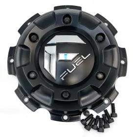 1003-27mbr Fuel Off-road Center Cap Matte Black Dually Front 8x6.5/165/170