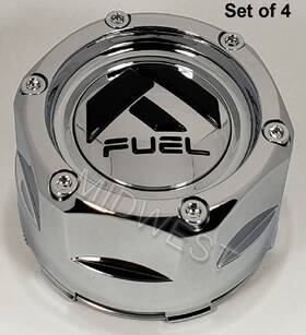 Fuel Off-road 1003-45 4 New 6 Lug 6x139.7 6x5.5 Chrome Snap In Wheel Rim Center Caps