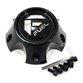 Fuel Off-road Wheels 1006-09gb Gloss Black Center Hub Cap 4-3/8 Inch Od 1-1/2 H Bolt-on Closed-end