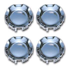 Fusch 799149666405 4pcs Polished Aluminum Wheel Center Caps Fits 2007-14 Chevy Silverado Tahoe