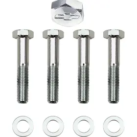 56456cd Gardner-westcott 1-3/4 Inch Chrome Plated Fan Spacer Bolt Set With Bow Tie Logo