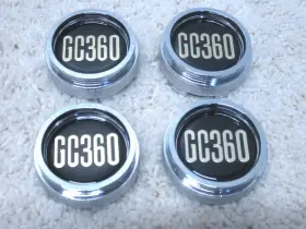 Mc567na02 Gc360 Wheels / Custom Alloy Wheel Snap On New Chrome Center Cap Set #2f-12