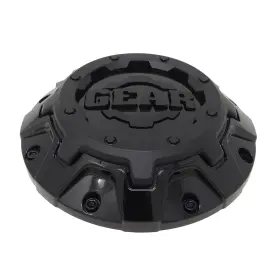 Cap-6c-b17 Gear Alloy / Gloss Black With Satin Logo Bolt-on Center Cap Cap-6c-b17 Gear Alloy / Gloss Black With Satin Logo Bolt-on Center Cap