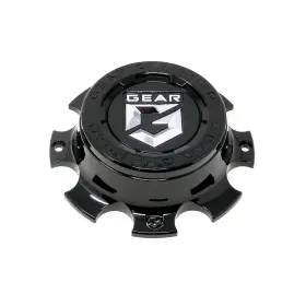 Cap-8l1-b19 Gear Alloy / Gloss Black Bolt On Center Cap