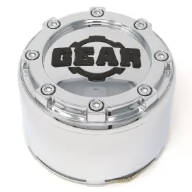 Cap-8lpt-c17 Gear Alloy / Tall Chrome Snap-in Center Cap