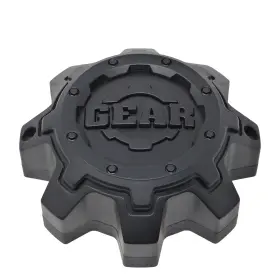 Cap-8lt-m16 Gear Alloy / Satin Black Tall Bolt-on Center Cap