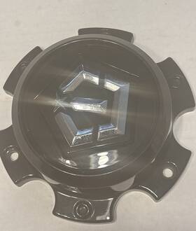 Gear C-708-1121 Off Road Black And Chrome Wheel Center Cap Lg1808-70 6-lug Style