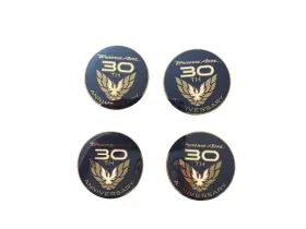 9593626 General Motors Nos 1999 Pontiac Trans Am 30th Anniversary Blue Center Cap Set