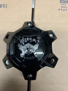 Cbgma06-1p Gima Wheels Center Cap Gloss Black With Screws Qty. Of 1