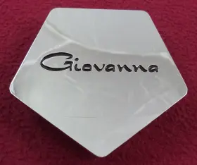 80342185f-1 Giovanna Wheels Chrome Custom Wheel Center Cap # 1